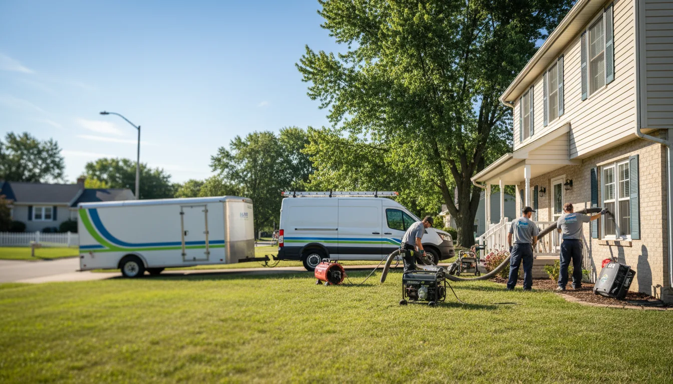 Flooded Basement Restoration And Cleanup With Repair in Bellville, TX near me